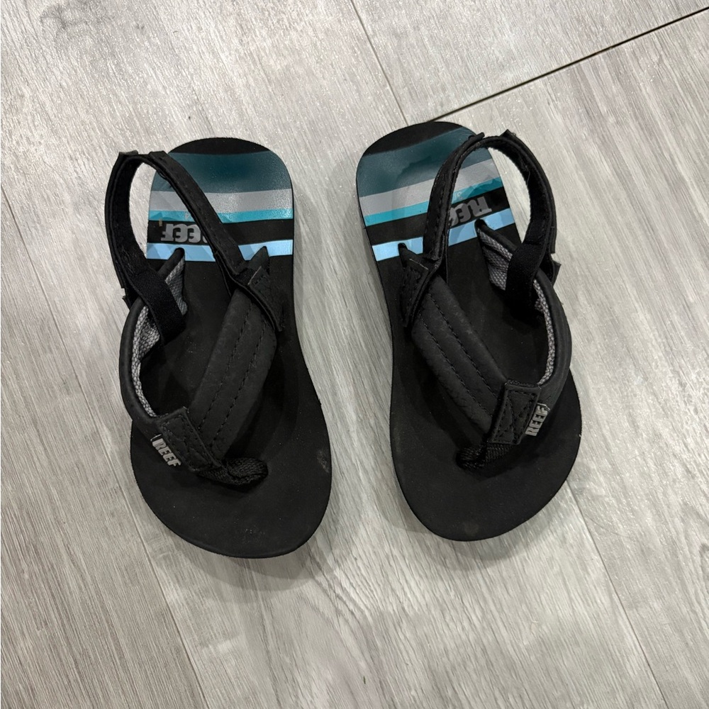 Reef Little Ahi Toddler Sandals Flip Flops Kids Shoes Size 3/4 Beach Water Shoes